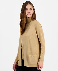 Anne Klein Women's Malibu Metallic-Knit Cardigan