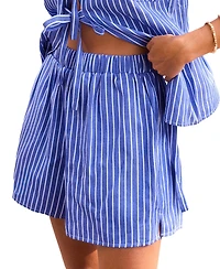 Cupshe Women's Atlantic Coast Striped Shorts