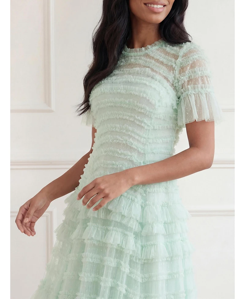 Needle & Thread Women's Valentine Ruffle Maxi Gown