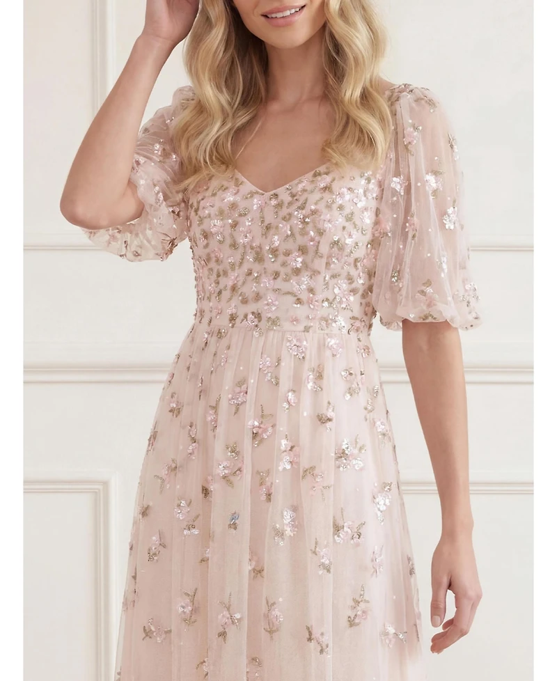 Needle & Thread Women's Meadow Ditsy Sweetheart Ankle Gown