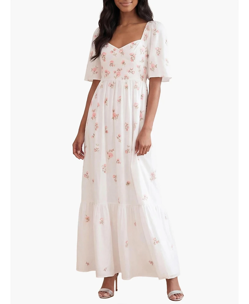 Needle & Thread Women's Flora Ditsy Cotton Ankle Gown
