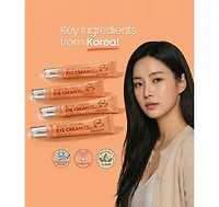 Lovery Korean Skin Care Vitamin C Eye Cream, Instant Tightening and Brightening, Firming and Depuffing Korean Under-Eye Treatment