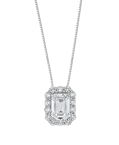 Macy's Igi Certified Lab-Grown Diamond Pendant Necklace (2 ct. t.w.) in 14k White Gold