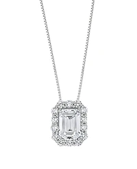 Macy's Igi Certified Lab-Grown Diamond Pendant Necklace (2 ct. t.w.) in 14k White Gold