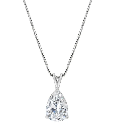Macy's Igi Certified Lab-Grown Diamond Solitaire Pendant Necklace (1 ct. t.w.) in 14k White Gold