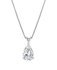 Macy's Igi Certified Lab-Grown Diamond Solitaire Pendant Necklace (1 ct. t.w.) in 14k White Gold