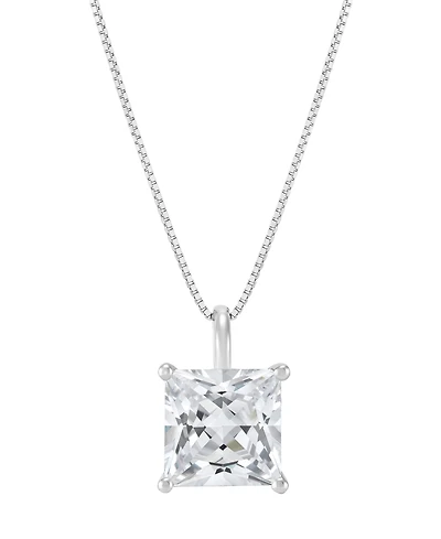 Macy's Igi Certified Lab-Grown Diamond Solitaire Pendant Necklace (2 ct. t.w.) in 14k White Gold