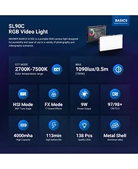 Neewer SL90C Rgb Video Light Desk Tripod Kit