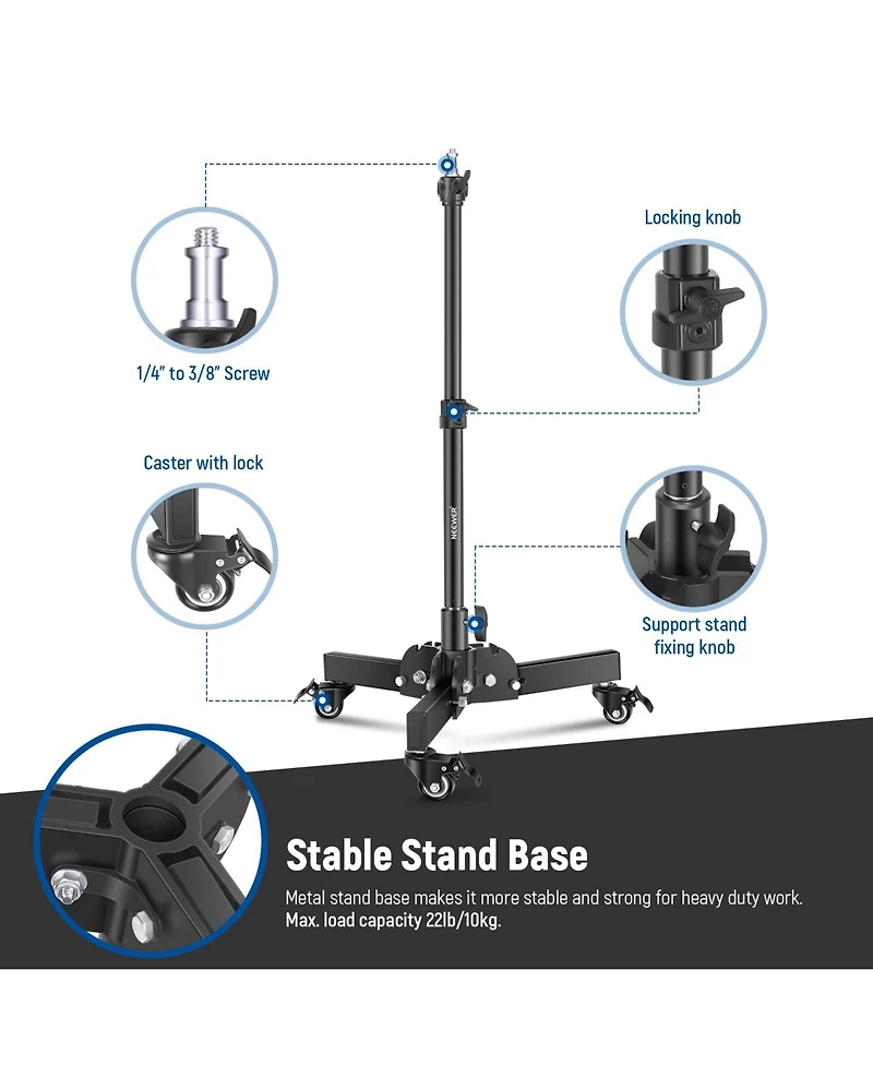 Neewer Photography Light Stand with 2.4ft