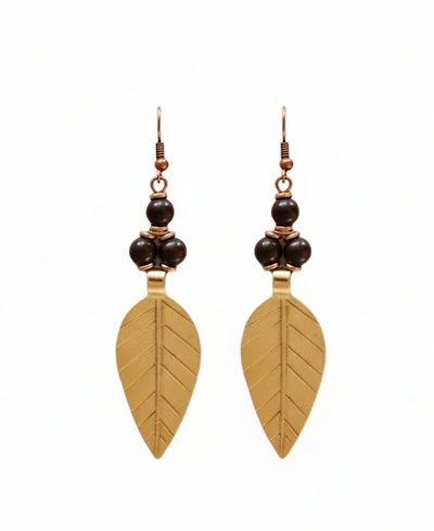 Kendi Amani Acacia Leaf Earrings