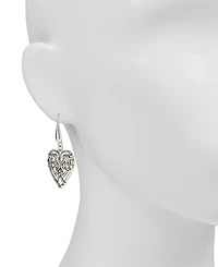 Patricia Nash Scandinavian Knot Collection Heart Hoop Earrings