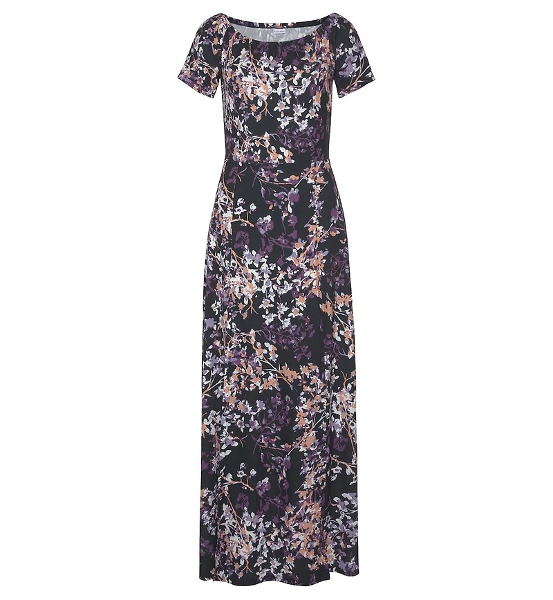 Lascana Women's Floral Off Shoulder Maxi Dress
