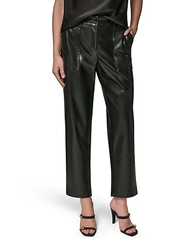 Donna Karan New York Women's Patch Pockets Ankle Pants