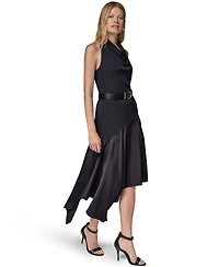 Donna Karan New York Women's Jersey High-Low Fit & Flare Dress