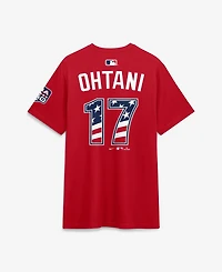 Nike Men's 2026 All-Star Game National League Shohei Ohtani Red Name & Number T-Shirt