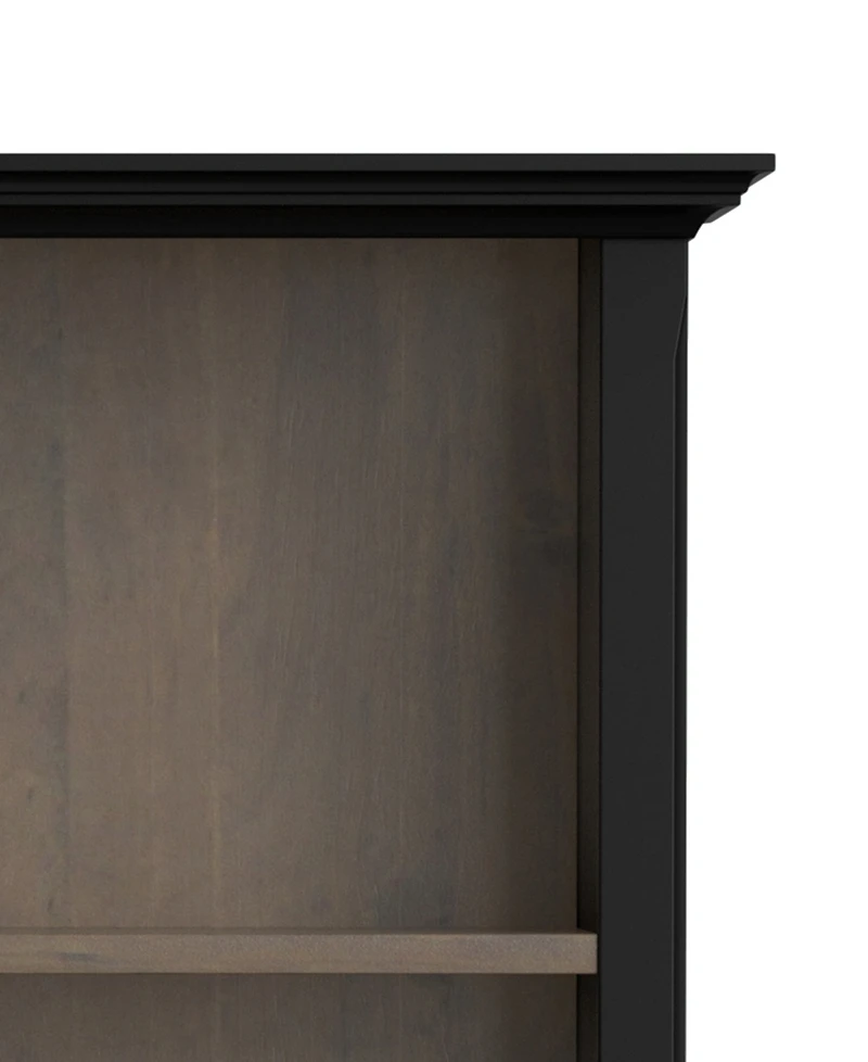 Simpli Home Amherst 70" Wood 5 Shelf Bookcase