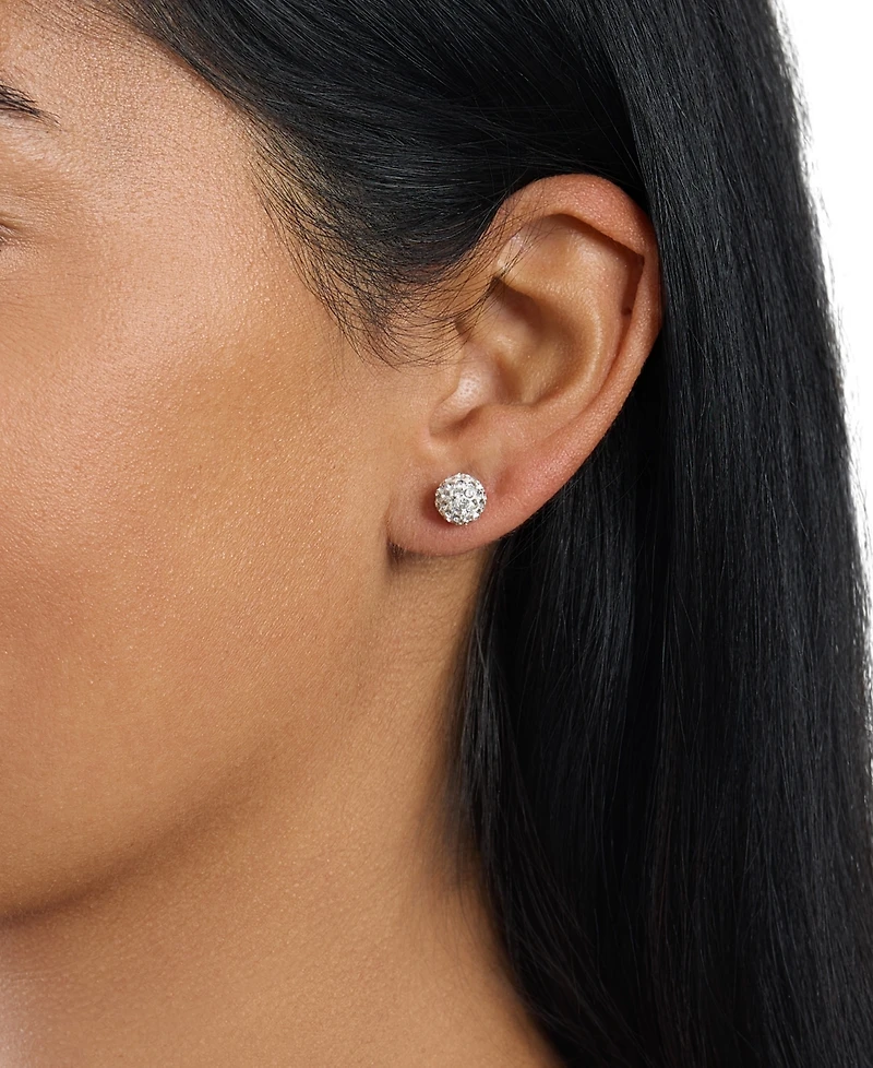 Macy's 8mm Crystal Ball Stud Earrings