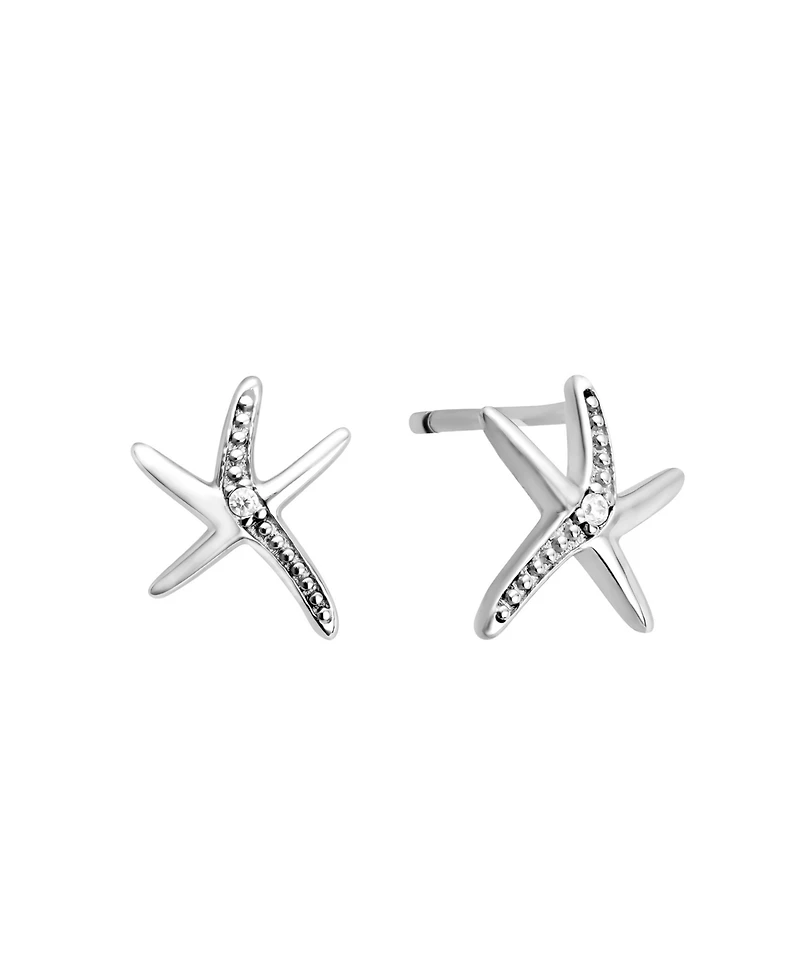 Macy's Cubic Zirconia Starfish Stud Earrings