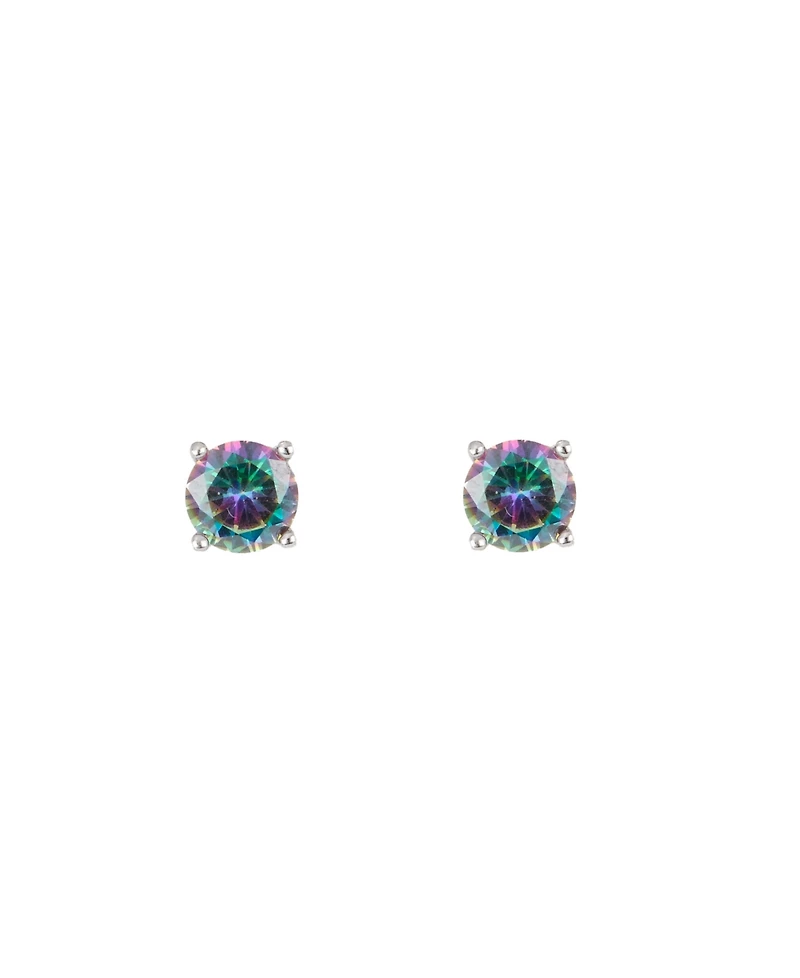 Macy's 5mm Mystic Cubic Zirconia Basket Stud Earrings