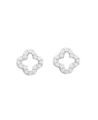 Macy's Cubic Zirconia Open Clover Stud Earrings