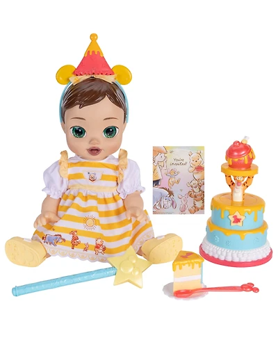 Disney Darlings Winnie the Pooh 12" Interactive Lights & Sounds Birthday Baby Doll, Ages 2+