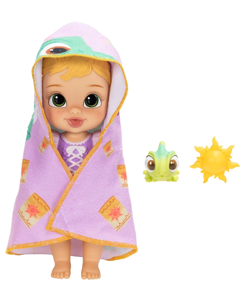 Disney Princess Rapunzel 12" Bathtime Baby Doll with Water Squirters, Ages 3+