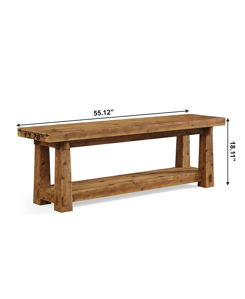 Slickblue Entryway Bench with Shoe Storage for Hallway or Foyer