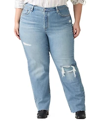 Levi's Plus High Rise Straight Jeans