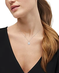 Macy's Igi Certified Lab-Grown Diamond Solitaire Pendant Necklace (2 ct. t.w.) in 14k White Gold