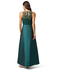 Adrianna Papell Women's Beaded Taffeta Ball Gown