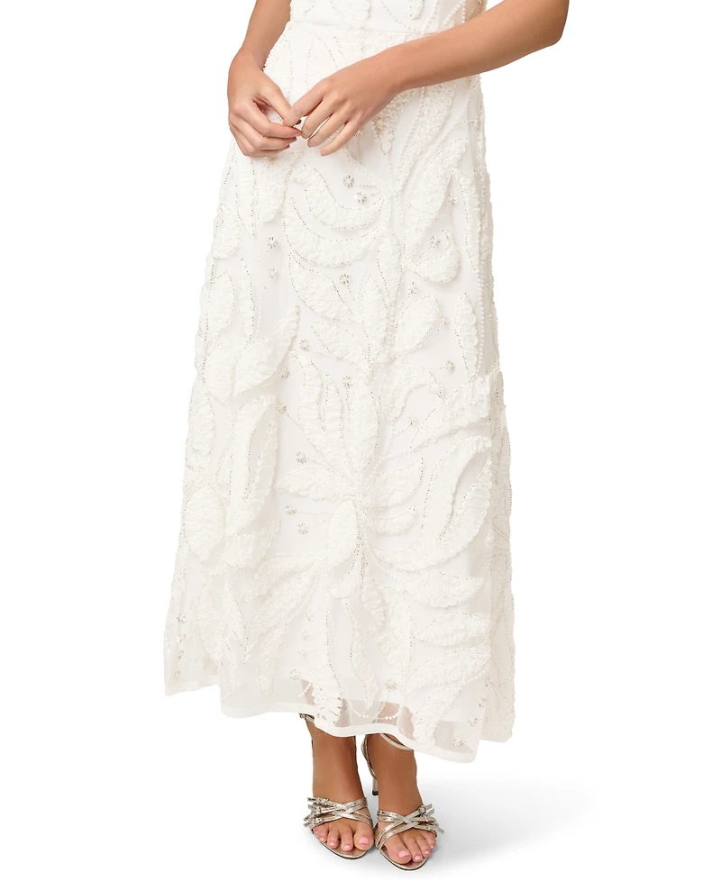 Adrianna Papell Women's Off-the-Shoulder Midi Dress