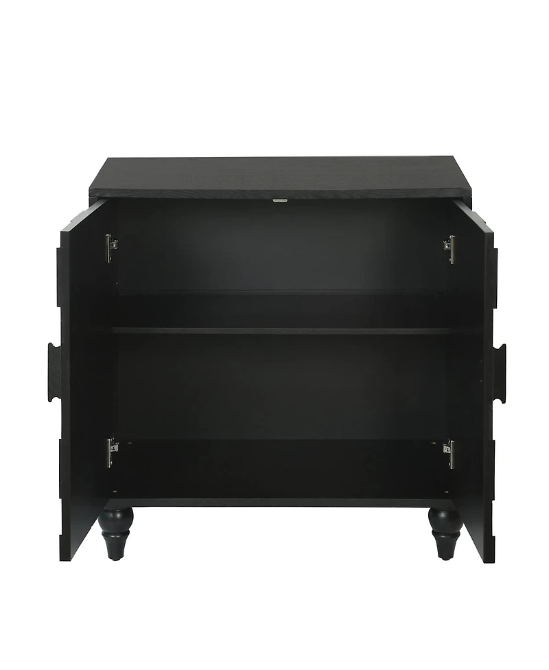 Streamdale Furniture 30.31" Sideboard with Honeycomb Pattern