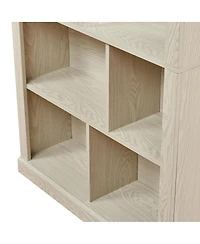 Streamdale Furniture Free Combination Wood Open Bookshelf with Anti-Tip Storage Organizer