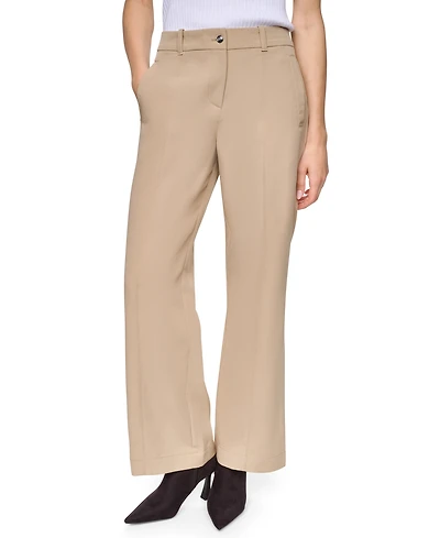 Dkny Women's Seamed Bi-Stretch Flare-Leg Pants