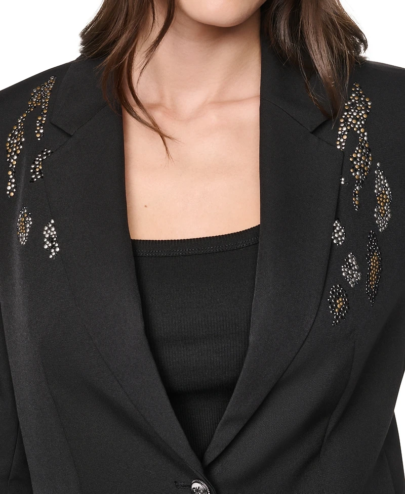Dkny Women's Collared & Two-Button Jacket