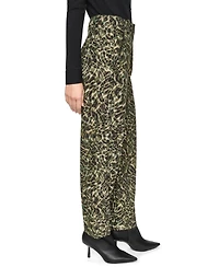 Dkny Women's Printed Sanded Twill Barrel-Leg Pants