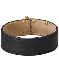 Donna Karan New York Gold-Plated Flex Leather Bracelet