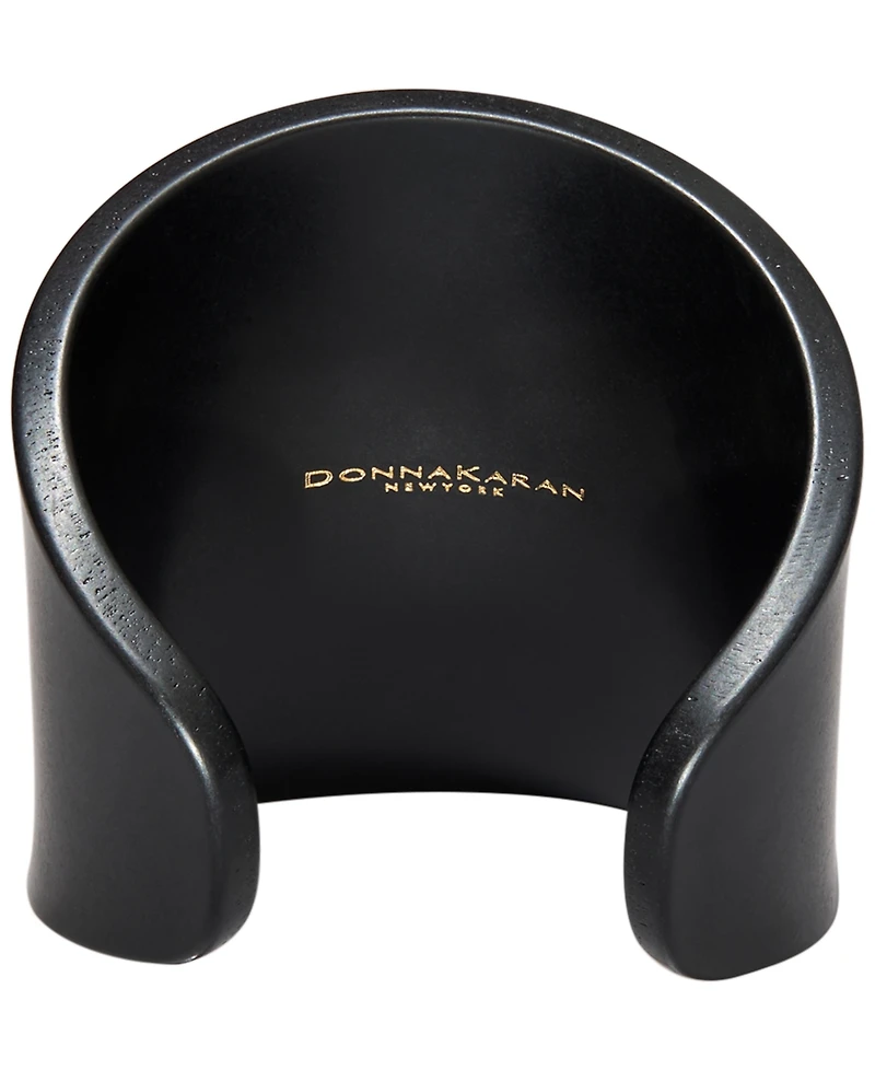 Donna Karan New York Black-Tone Resin Cuff Bracelet