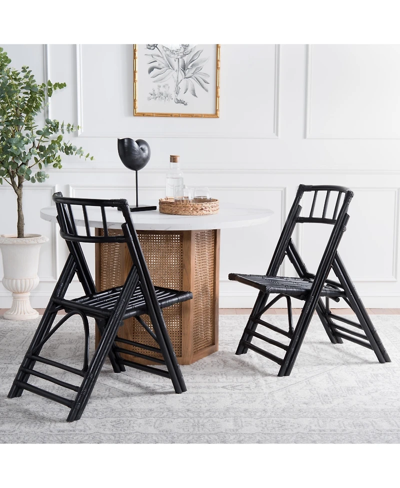 Safavieh Maja Rttn Folding Accent Chair