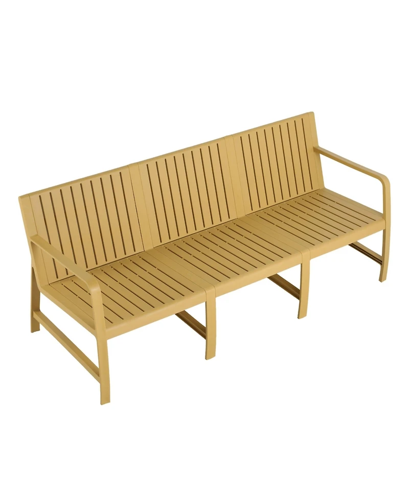 Mondawe 3 Seater Patio Waterproof Pp Material Sofa