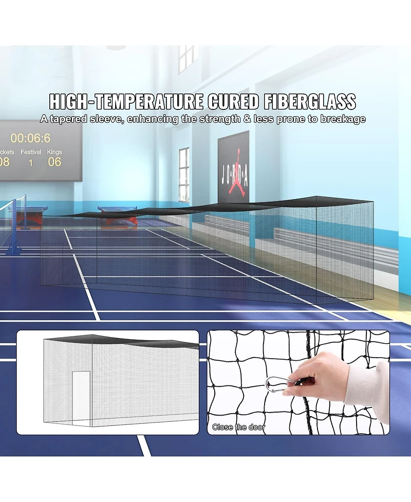 Vevor 55FT Softball Baseball Cage Netting Heavy Duty Pe Pitching Batting Net