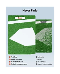 Vevor 10x3.8 ft Baseball Softball Hitting Batting Mat Indoor Outdoor Training