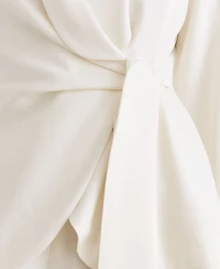 Reiss Women's Clover Tie-Front Wrap Suit Jacket