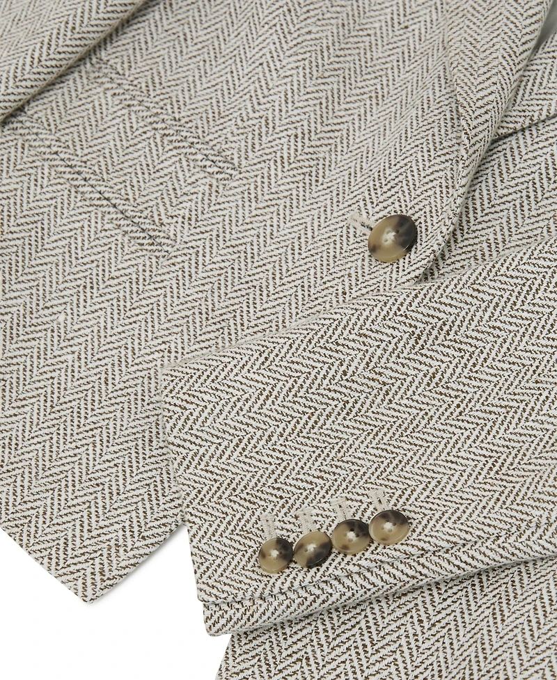 Reiss Women's Ezra Herringbone Cropped Suit Blazer