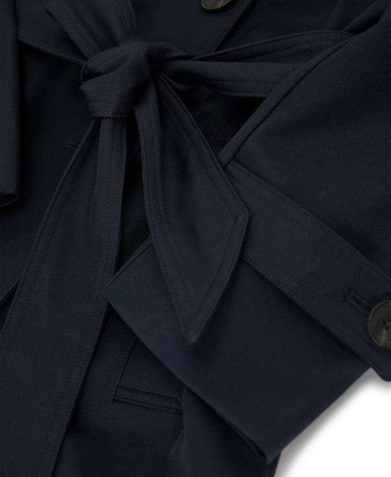 Reiss Women's Azura Hooded Double-Breasted Trench Coat