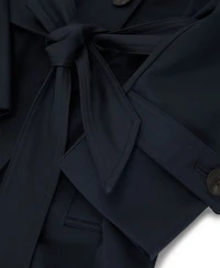 Reiss Women's Azura Hooded Double-Breasted Trench Coat