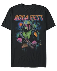 Fifth Sun Men's Star Wars Mandalorian Bobba Glow T-Shirt
