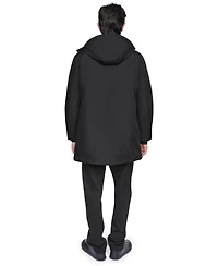 Dkny Men's Heavyweight Signature Parka with Attached Hood Jacket