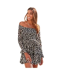 Lascana Women's Floral Off Shoulder Dress
