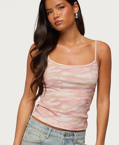 Edikted Women's Ciellah Camo Tank Top